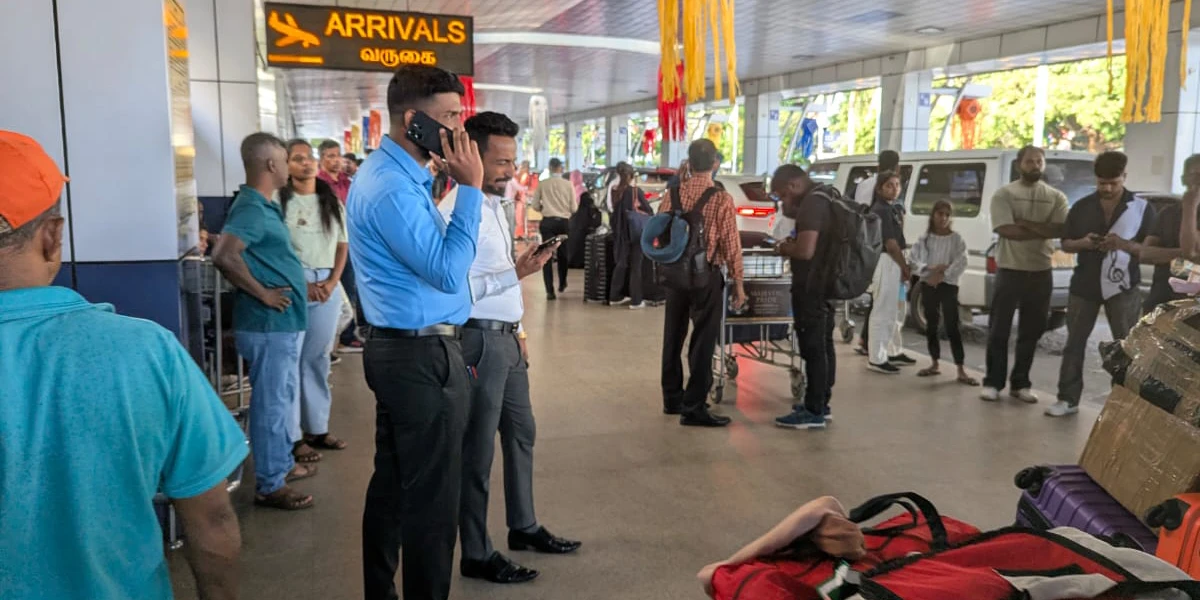 Bandaranaike International Airport arrivals terminal Katunayake Colombo Sri Lanka